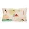 Hello Honey® 20" Multicolor Hand-Embroidery & Beads Cotton Slub Lumbar Pillow